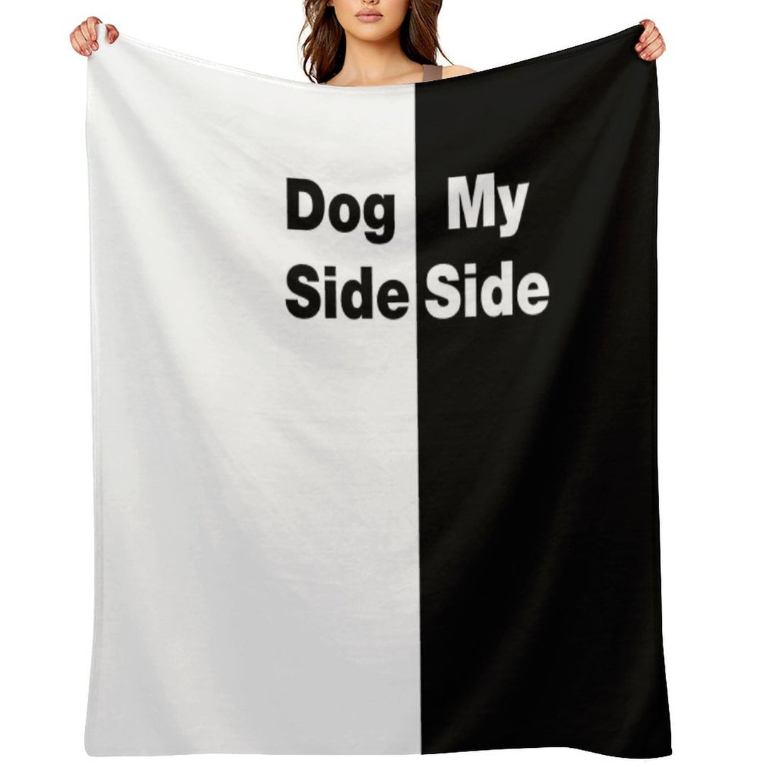 Dog Side My Side Anti-pilling Throw Blanket