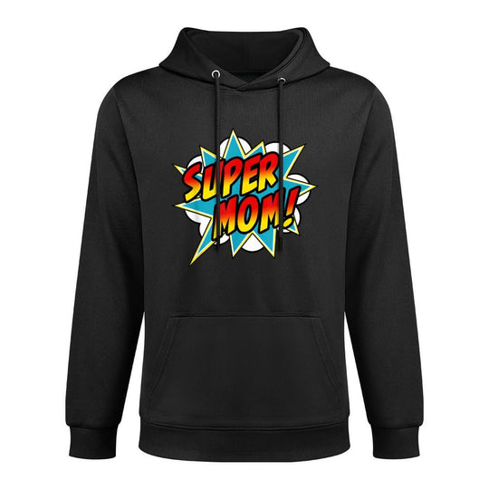 Super Mom Comic Book Superhero Mother's Day Machine Washable Hoodie