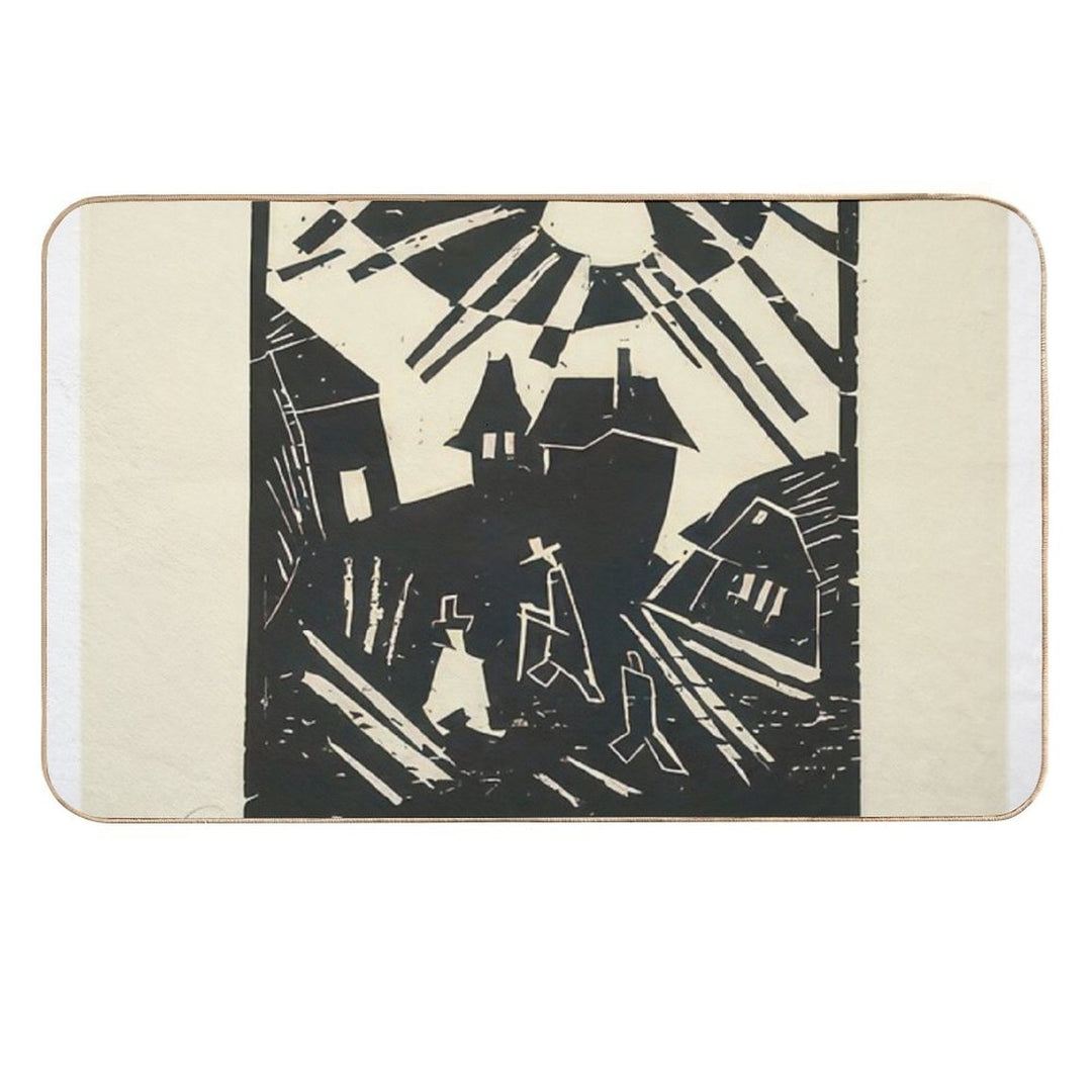 Lyonel Feininger  Anti-Trip Bath Mat