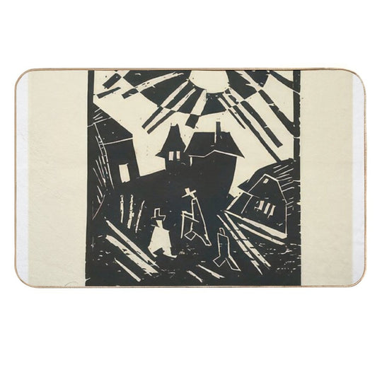 Lyonel Feininger  Anti-Trip Bath Mat