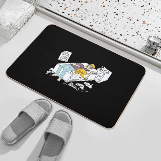 Why Should I Make My Bed Again  Fade-Resistant Bath Mat