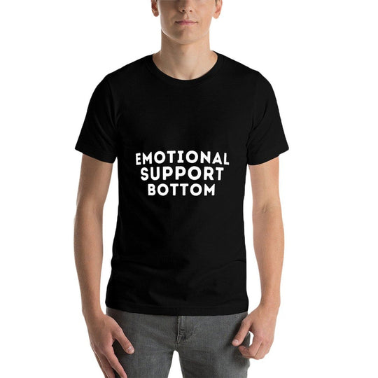 Emotional Support Bottom - Funny Saying Gay Pride LGBTQ+ Gay  Vintage-inspired T-Shirt