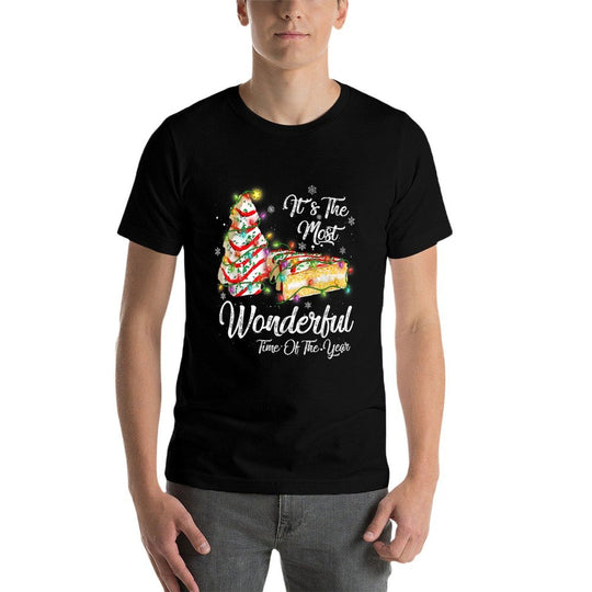 Its The Most Wonderful Time Of The Year Christmas Tree Cake  Easy-care T-Shirt