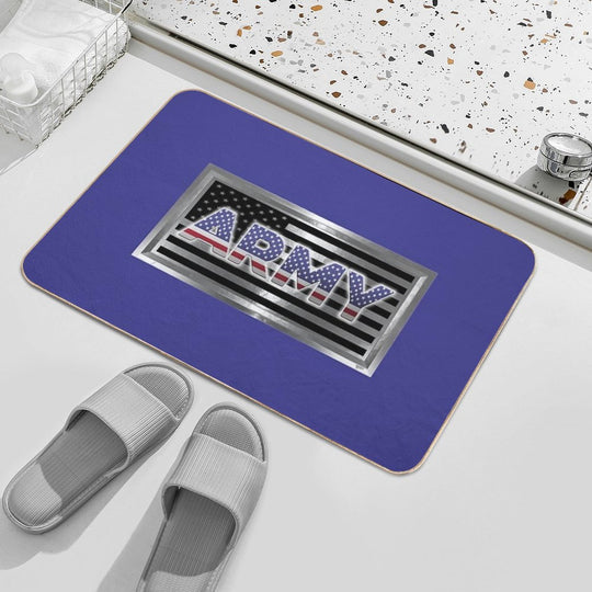 Commemorative Army Metal Flag  Anti-Trip Bath Mat
