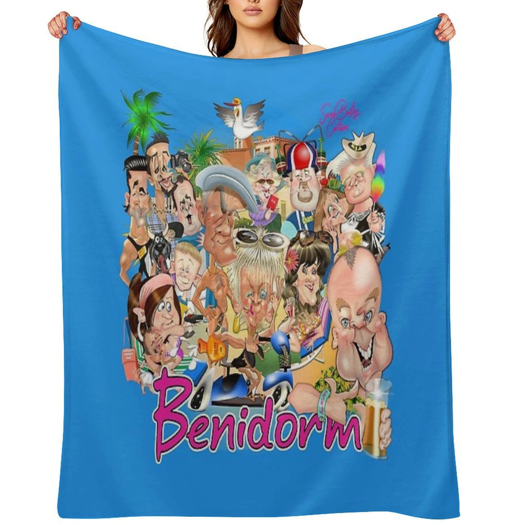 Benidorm! Wrinkle-free Throw Blanket