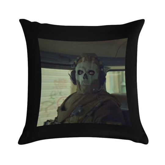 Ghost Simon Riley Soft Washable Throw Pillow