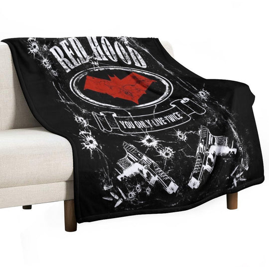 Red Hood - Label Whiskey Style Durable Throw Blanket