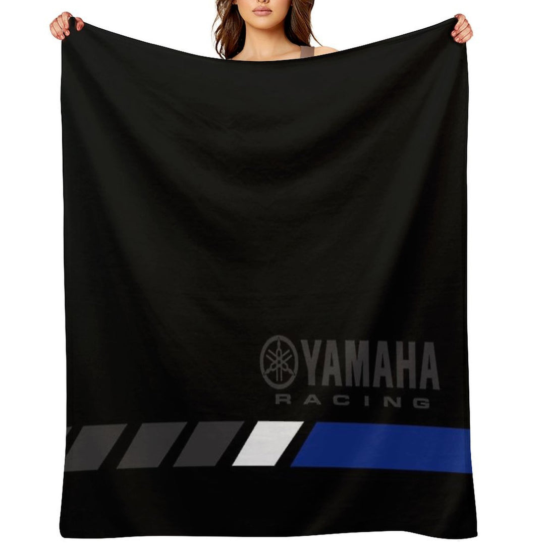 YAMAHA Blue All-season Throw Blanket