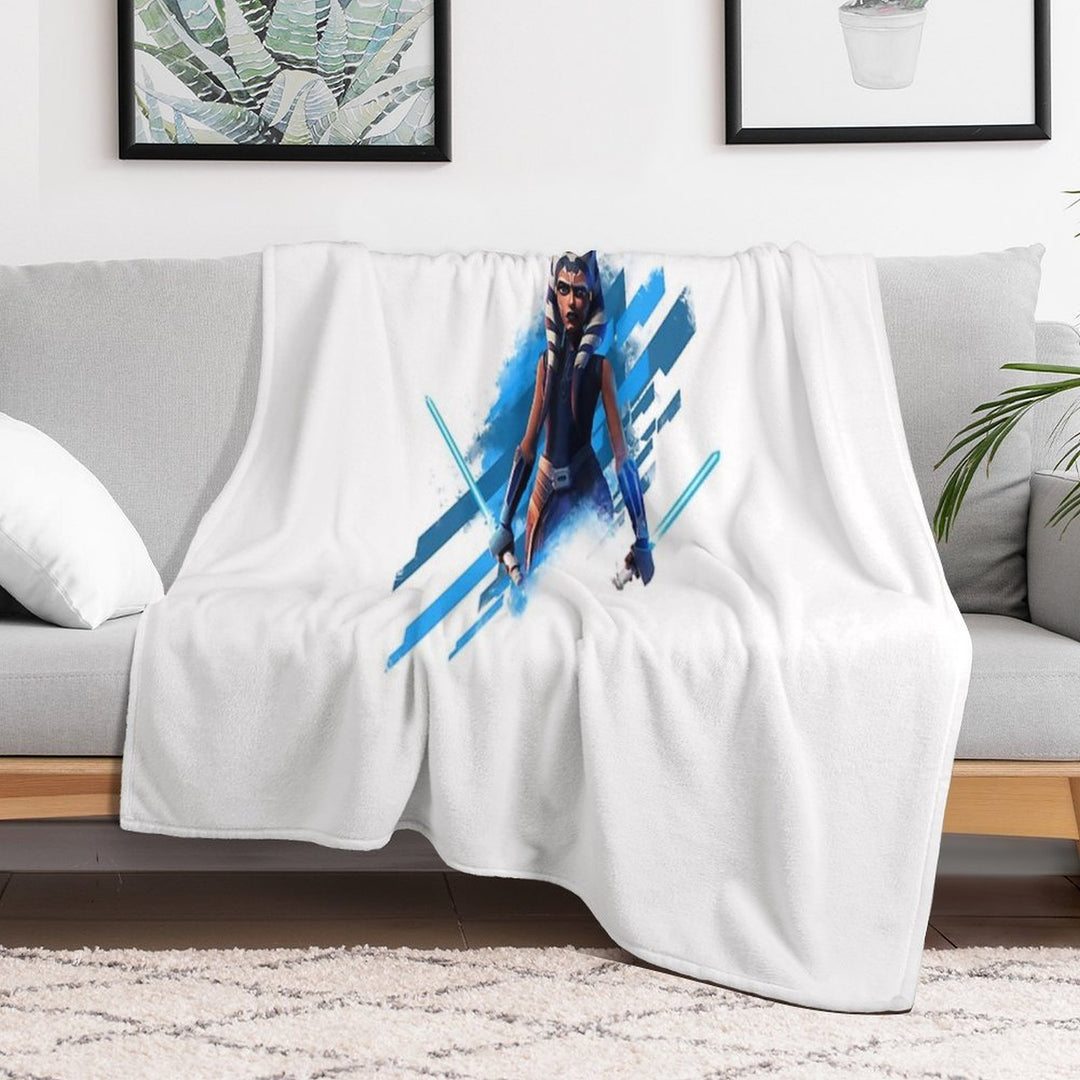 Ahsoka Tano Wrinkle-free Throw Blanket