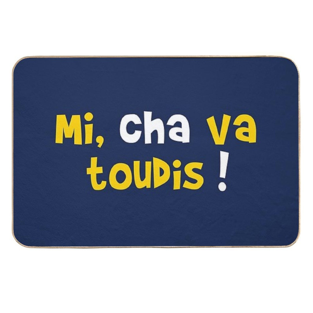 Mi, Cha Always Go!  Long-Lasting Bath Mat