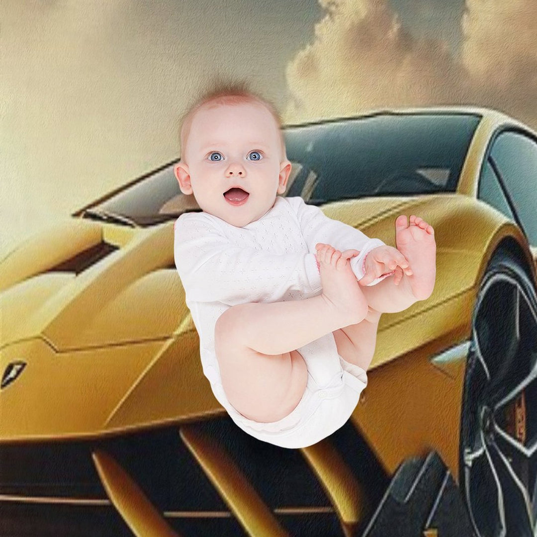 Lamborghini Sports Car on A Stunning Road Gift-ready Throw Blanket