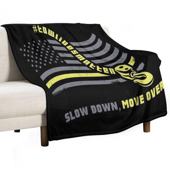 Slow Down Move Over - Tow Truck Operator Gift Comfort Throw Blanket
