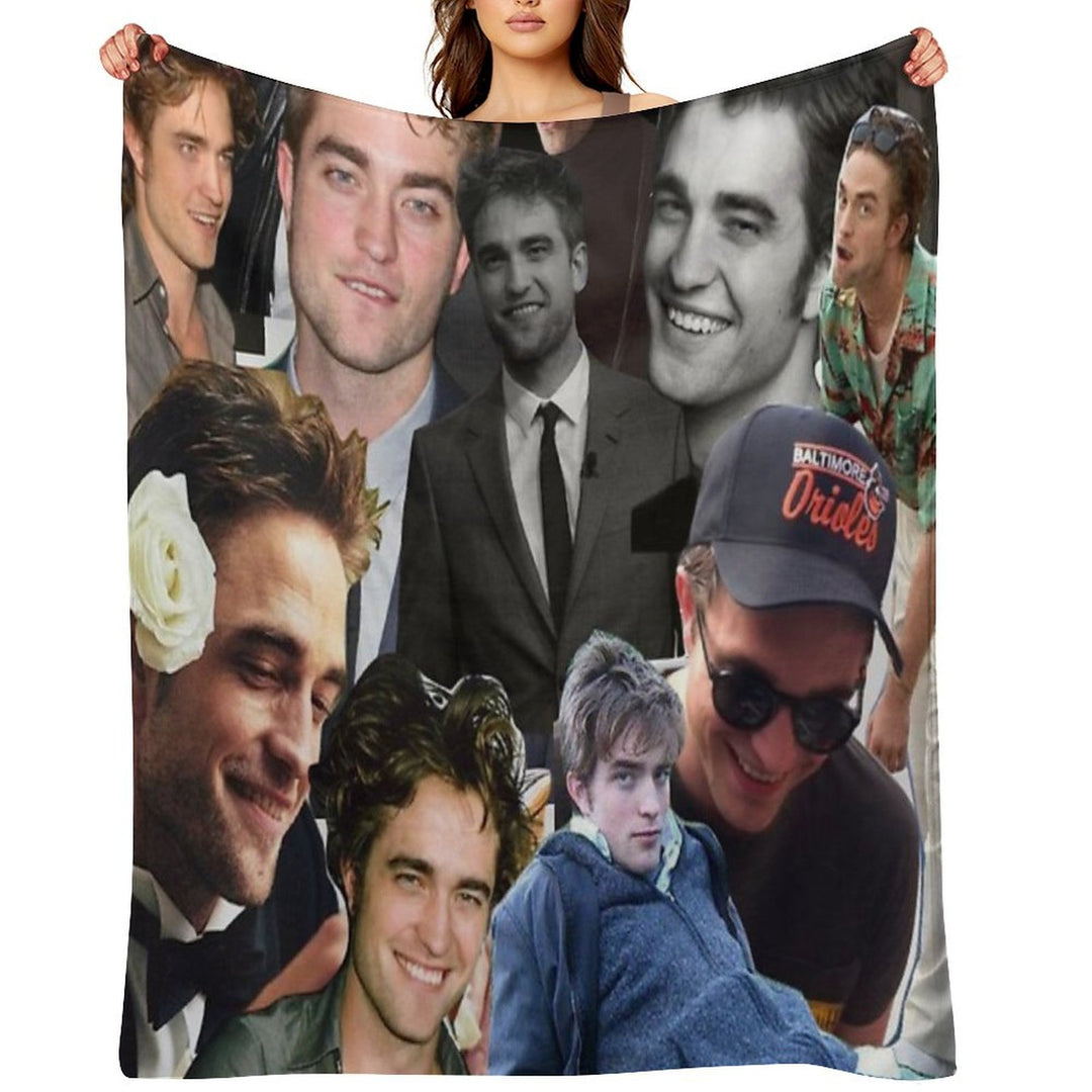 HIGH QUALITY Robert Pattinson Photo Collage Comfort Throw Blanket