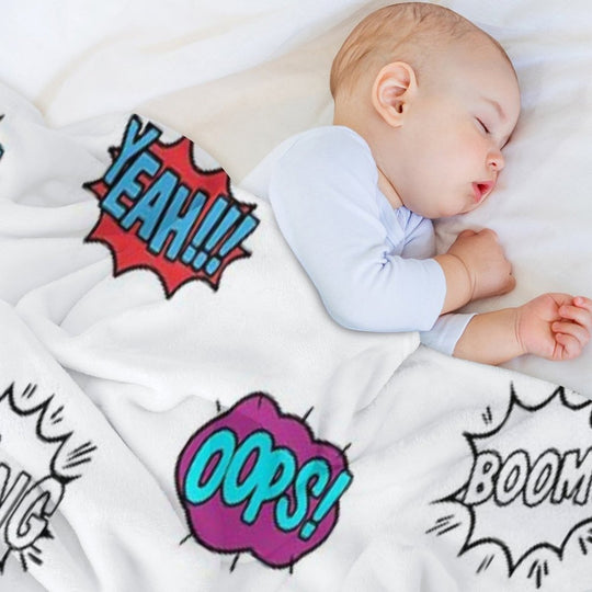 Pop Art Comic Book Style - LBC Easy Care Throw Blanket