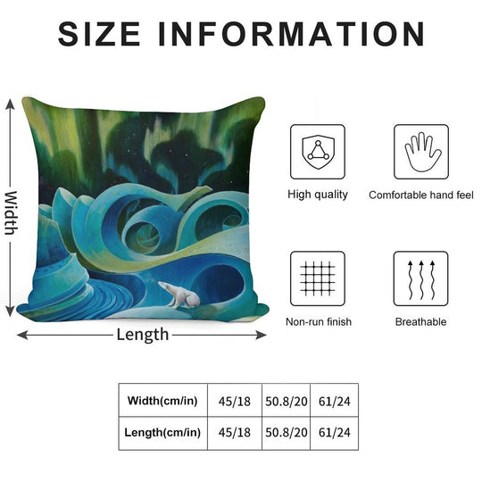 Free Floe Horizon Detail Soft Bedroom Essential Throw Pillow