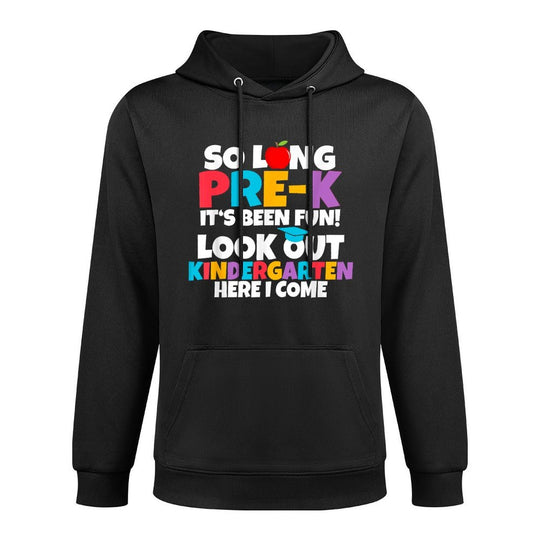 Look Out Kindergarten Pre-K Graduate Preschool Graduation Medium-Weight Fabric Hoodie