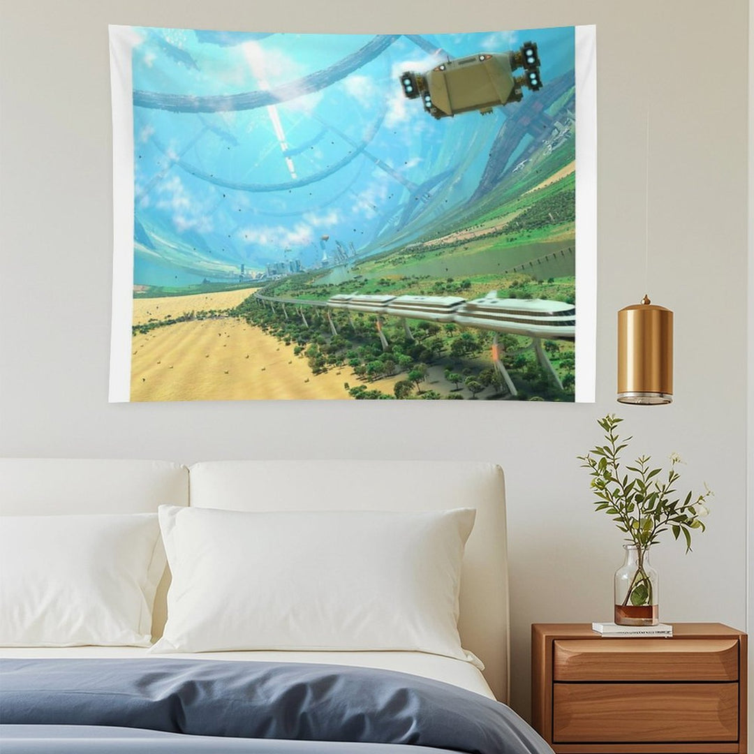 O'Neill Cylinder Interior - V2 Tapestry