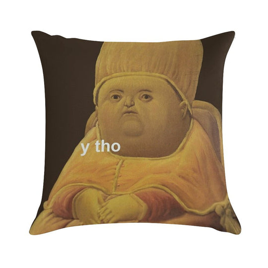 Y Tho Soft Reinforced Edging Throw Pillow