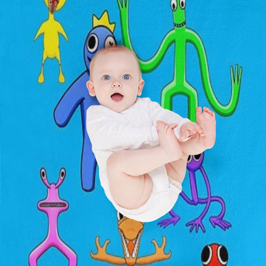 Rainbow Friends Multi-functional Throw Blanket