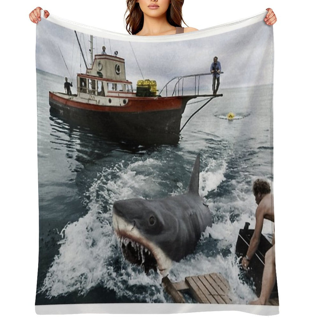Jaws Photography Multi-functional Throw Blanket