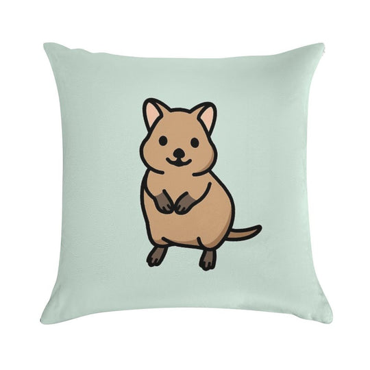 Quokka Soft Decorative Cover Throw Pillow