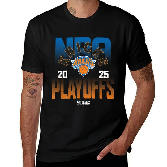NBA Official New York Knicks 2025 Playoffs Comfortable T-Shirt