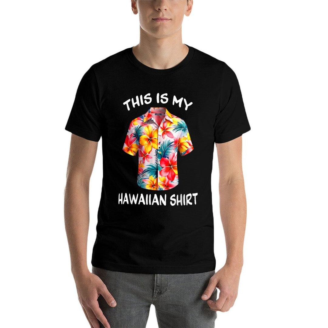 This Is My Hawaiian Tropical Luau Costume Party Hawaii  Vintage-inspired T-Shirt
