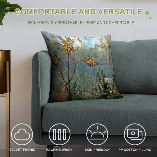 House of Livia Prima Porta Fresco Soft Decorative Cover Throw Pillow