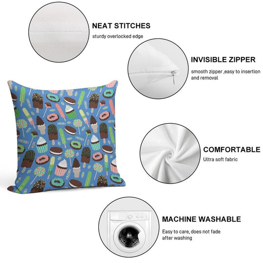 Just Desserts Soft Ultra-Soft Texture Throw Pillow