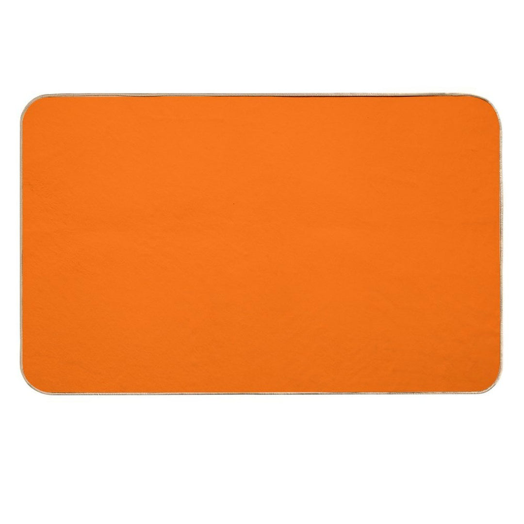 Bright Orange  Easy To Clean Bath Mat