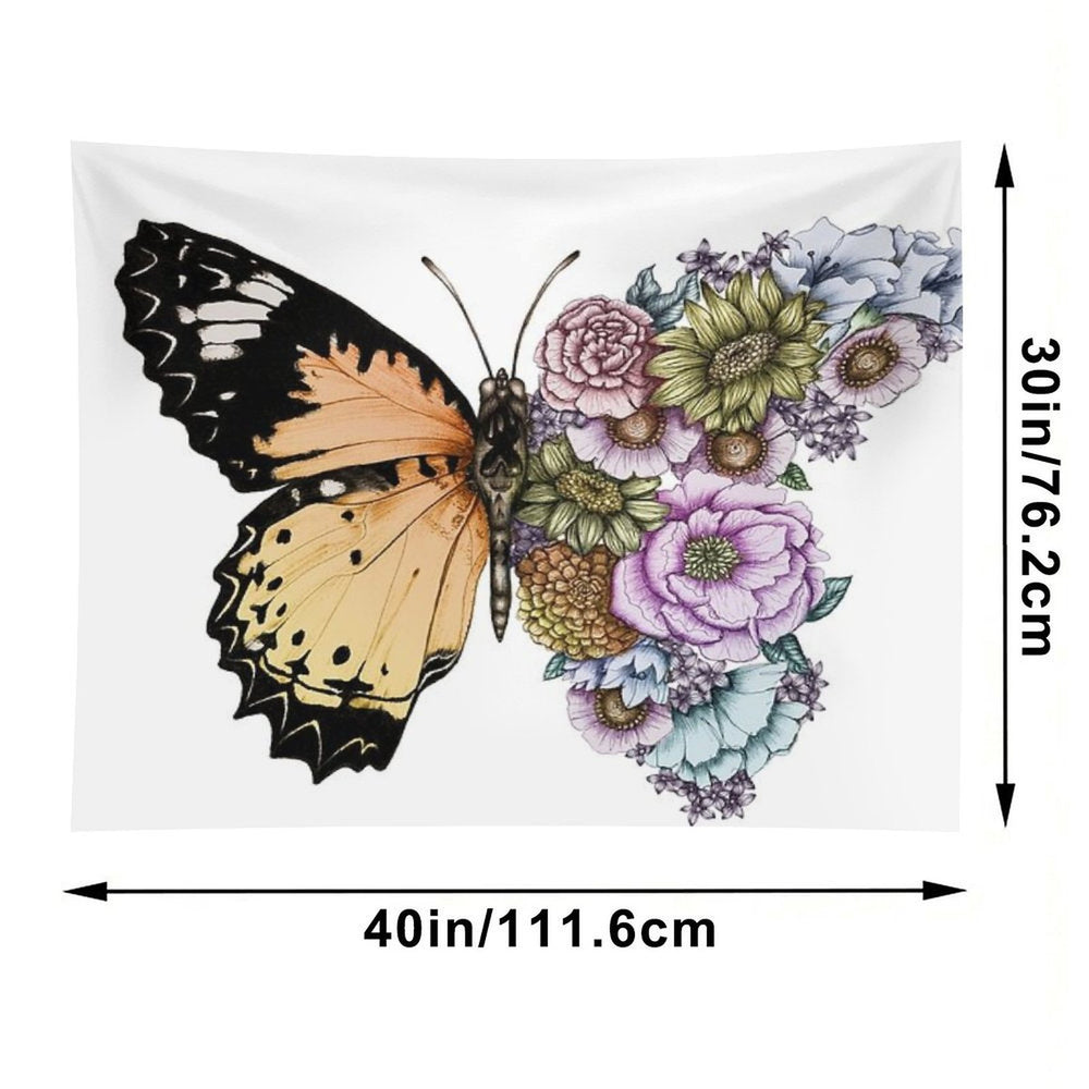 Butterfly in Bloom II Tapestry