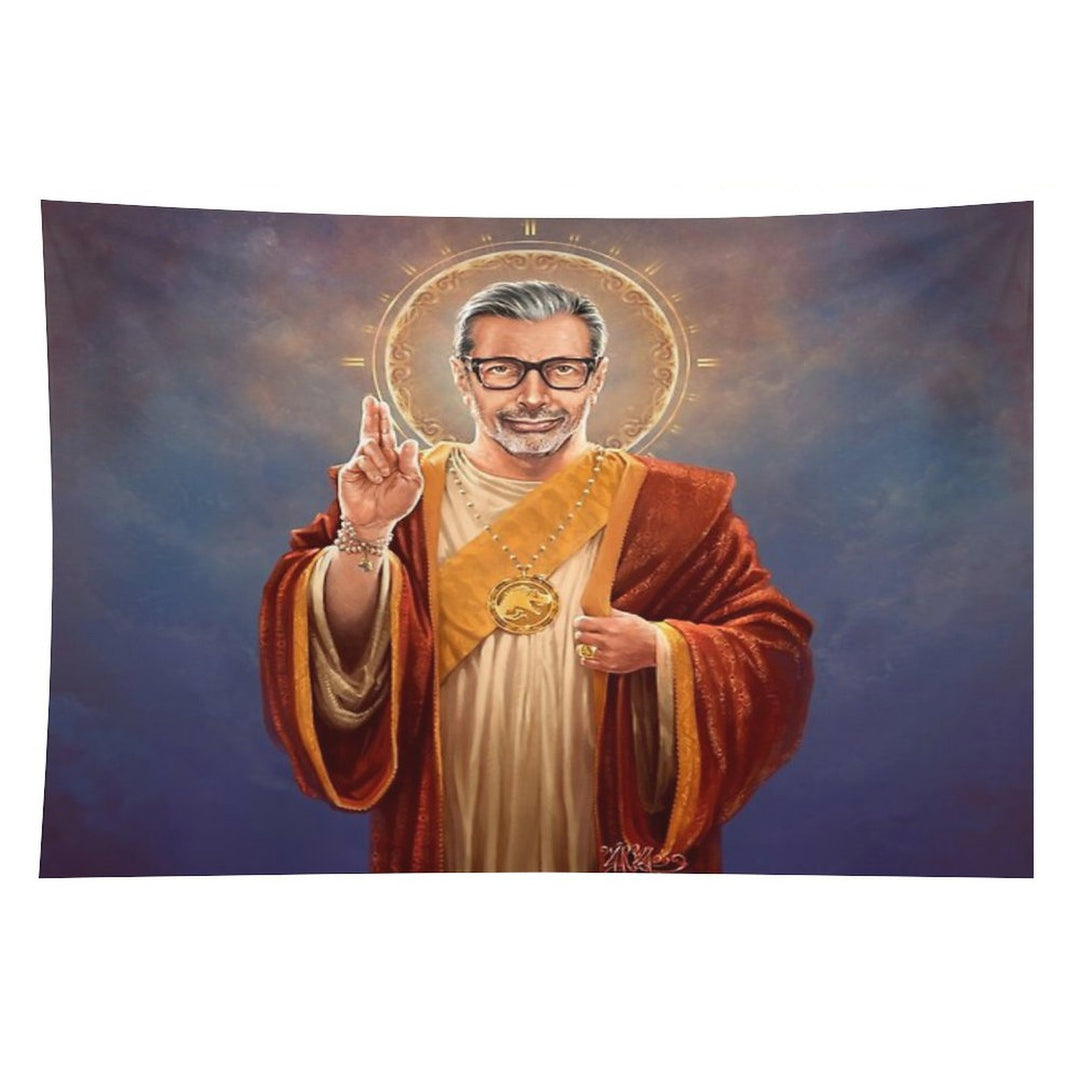 Saint Jeff of Goldblum, Jeff Goldblum Original Religious Painting Tapestry