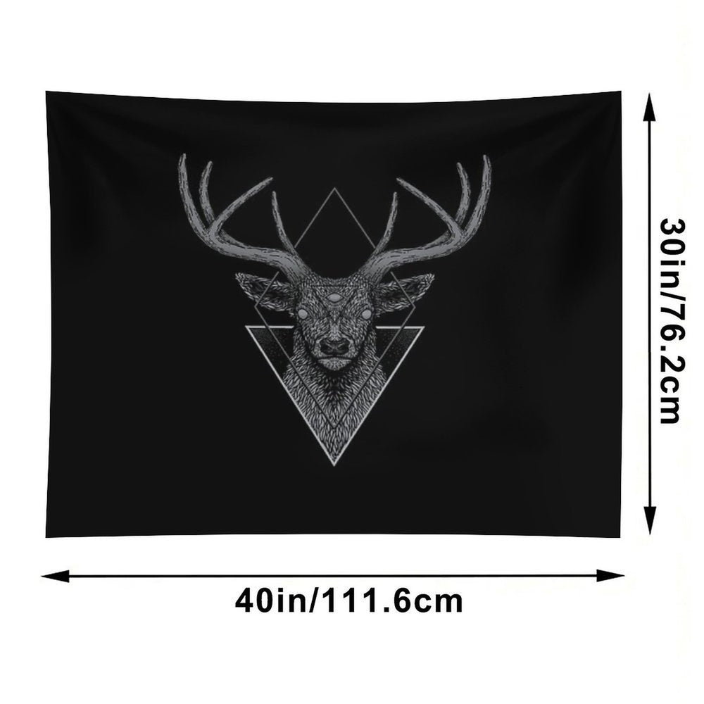 Dark Deer Tapestry