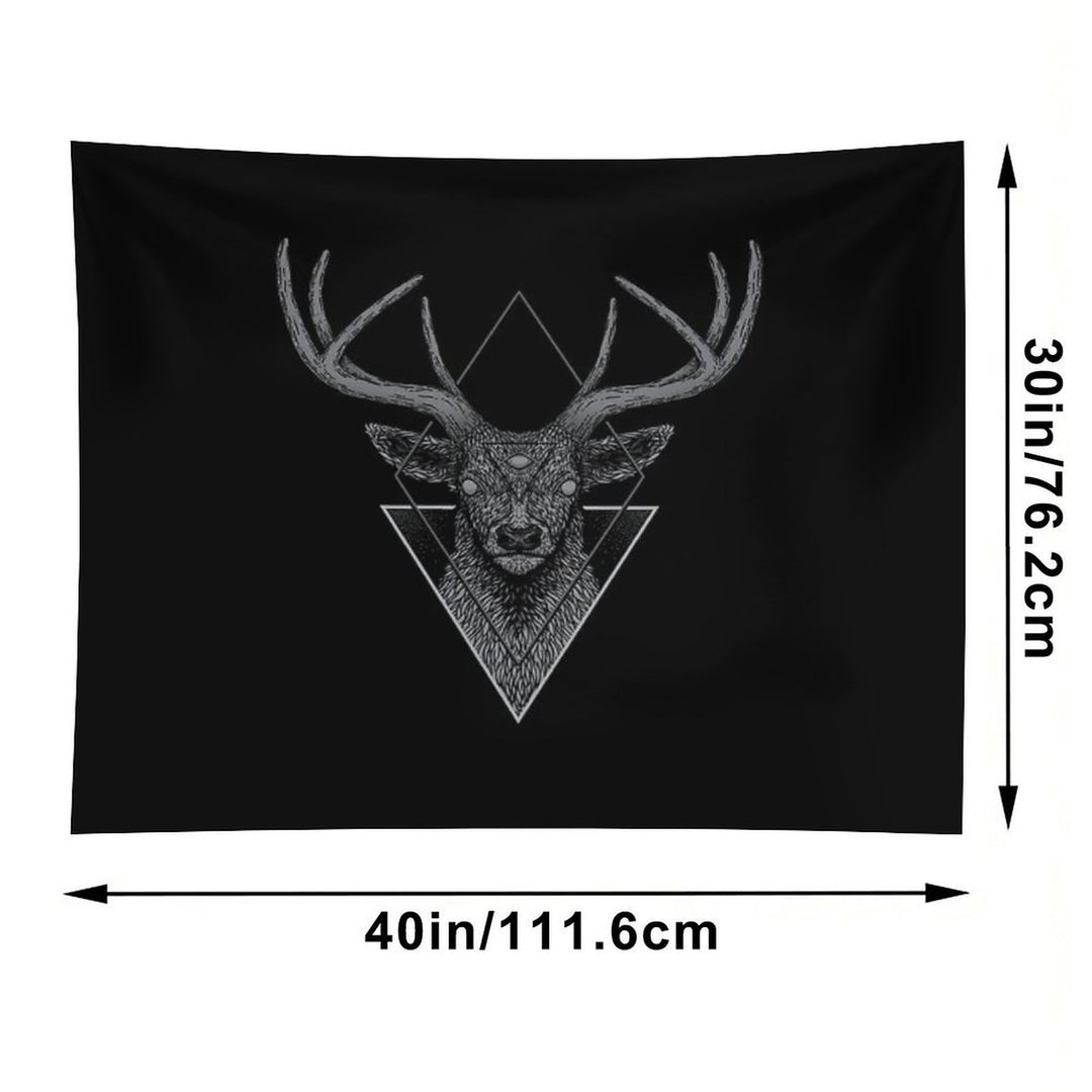 Dark Deer Tapestry