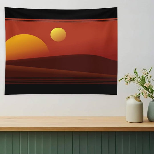 TATOOINE SUNSET Tapestry
