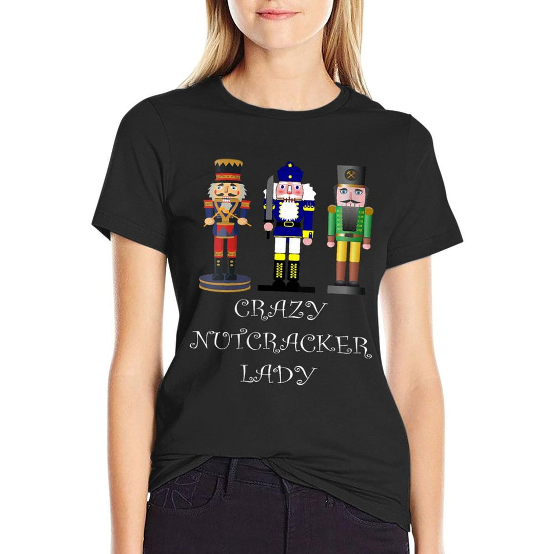 Womens Crazy Nutcracker Lady  Vintage-inspired T-Shirt
