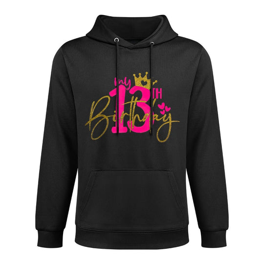 KId My 13th Birthday Girl 13 Yrs Old Birthday Party Princess Relaxed Fit Hoodie