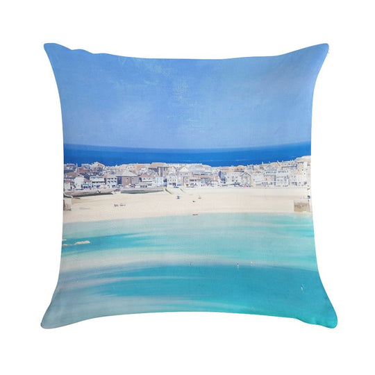 St Ives, Cornwall - Original, Version 3 Soft Gift Ready Throw Pillow