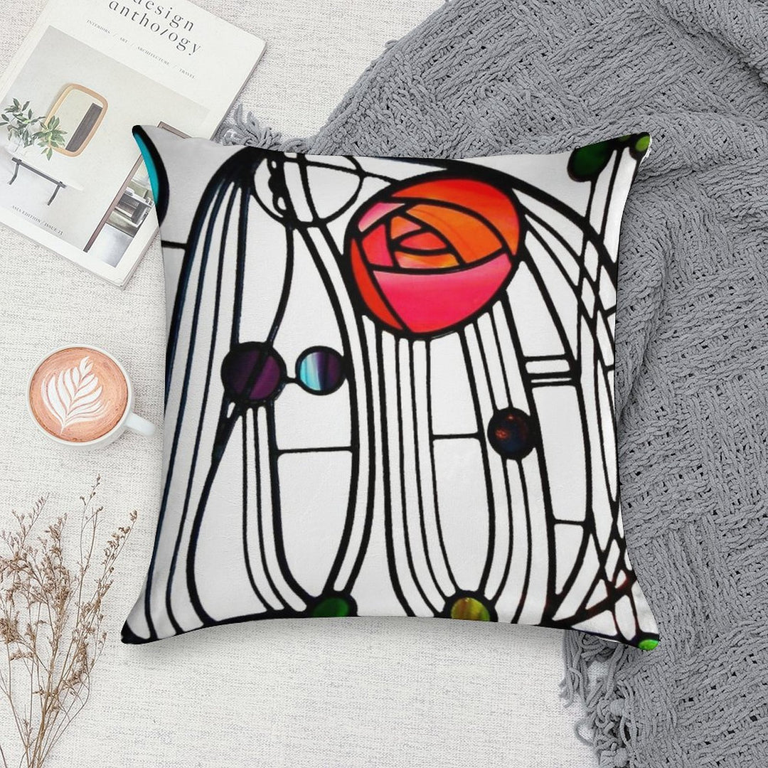 Charles Rennie Mackintosh - Window,No, 01. Soft Decorative Cover Throw Pillow