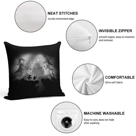 Limbo Falls Soft Short Plush Fabric Throw Pillow