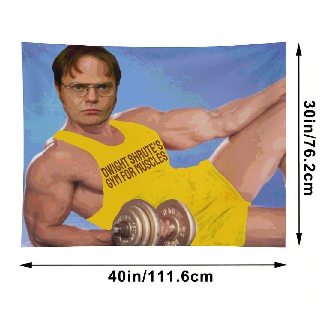 Dwight's Gym For Muscles Tapestry
