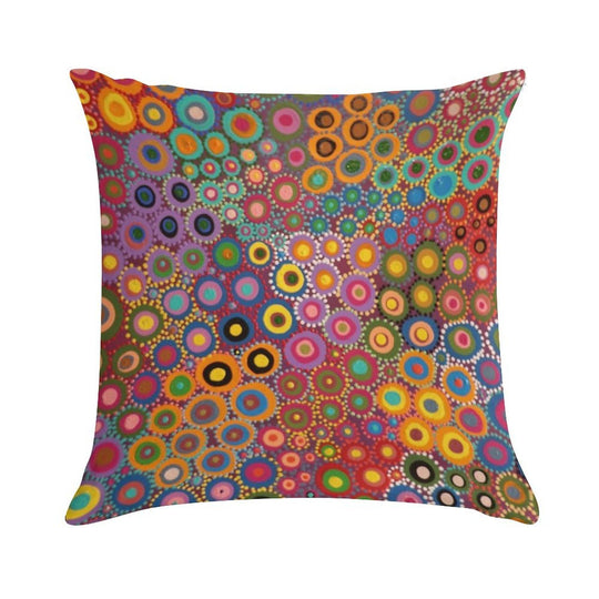 Desert Wildflowers Soft Shrink-Resistant Throw Pillow