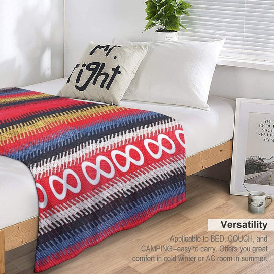 Infinity Sash Velvety-soft Throw Blanket