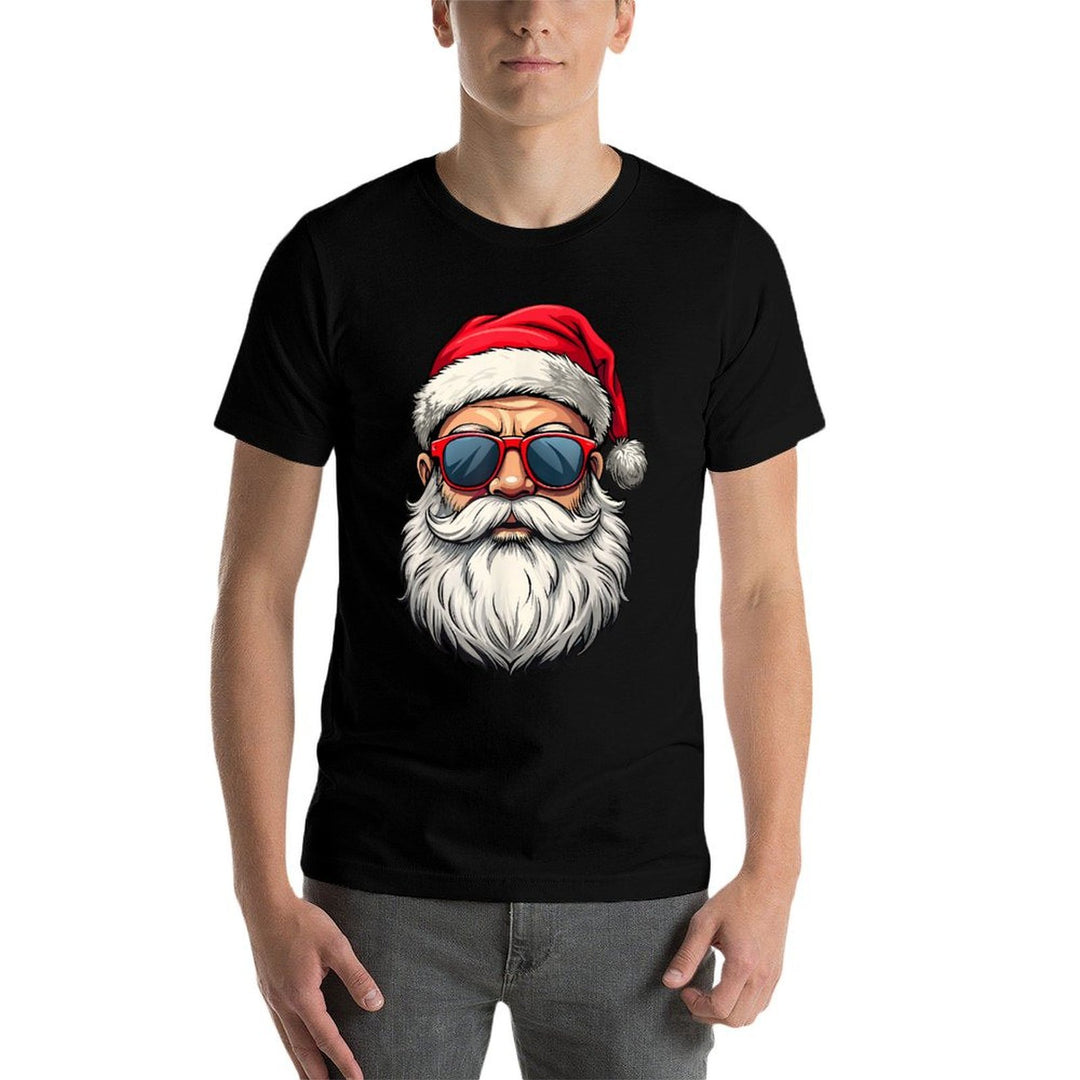 Cool Santa Claus Face Retro Sunglasses Christmas Men Boys  Vintage-inspired T-Shirt