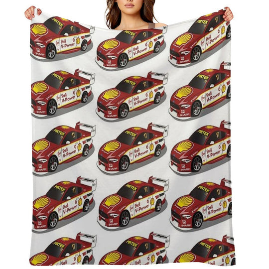 Scott McLaughlin 17 Ford Mustang 2019 Sustainable Throw Blanket