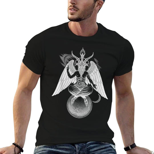 Baphomet - As Above So Below Black Magic Devil Illustration  Affordable Price T-Shirt