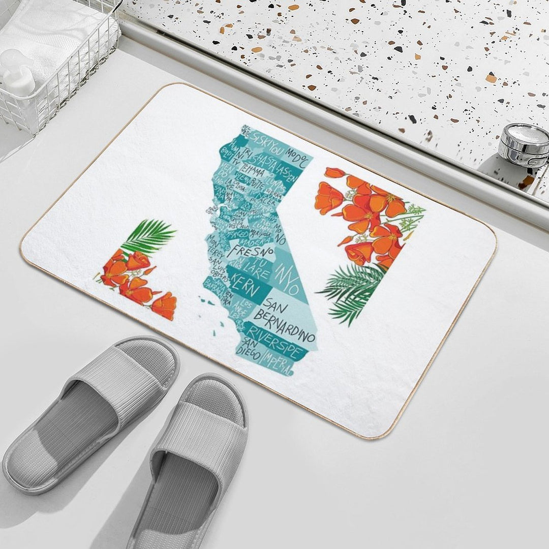 Beauty California  Repositionable Bath Mat