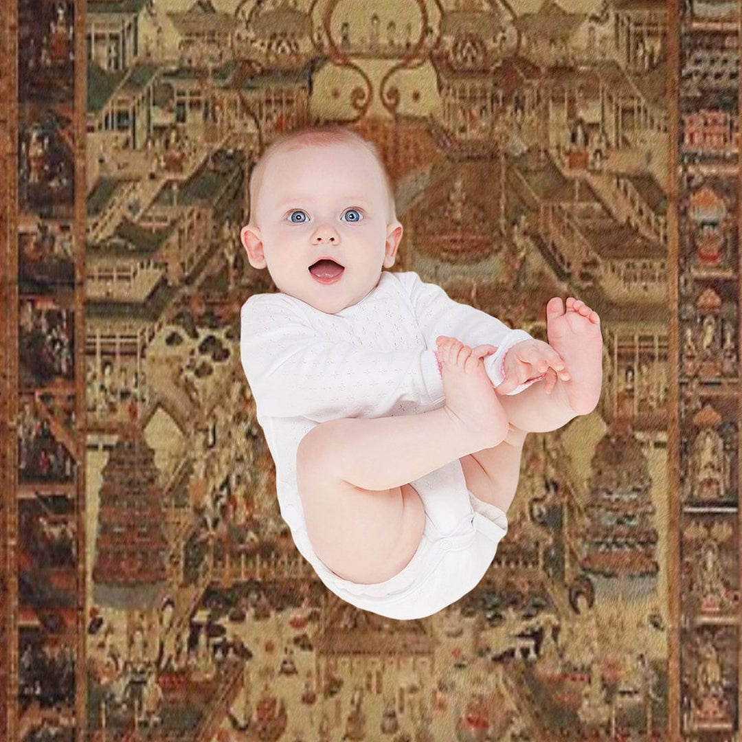 Buddhist Taima Mandala 46 Anti-pilling Throw Blanket