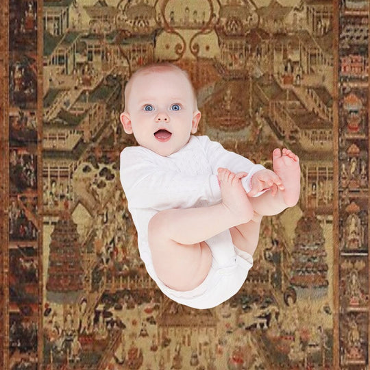 Buddhist Taima Mandala 46 Anti-pilling Throw Blanket