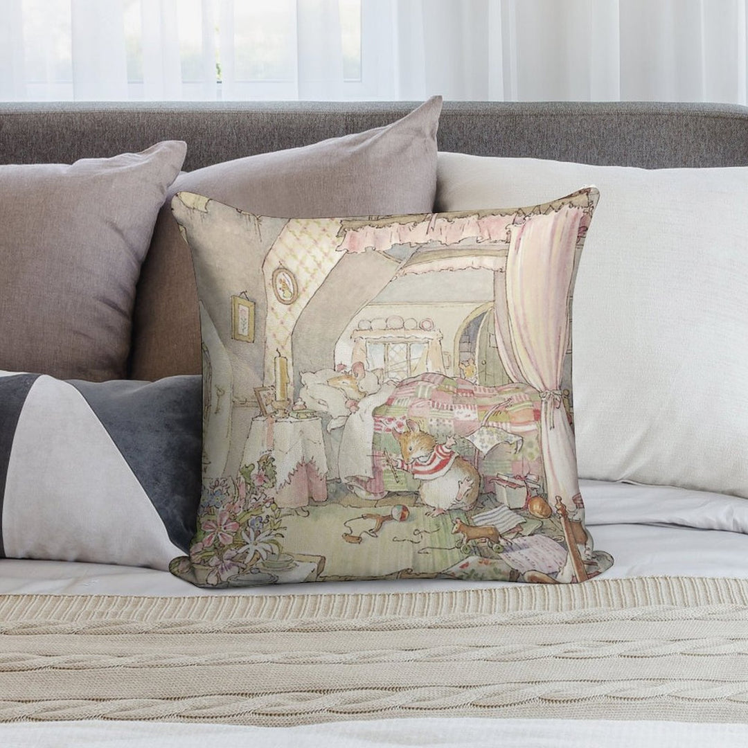 Wilfred's Birthday Morning Soft Short Plush Fabric Throw Pillow